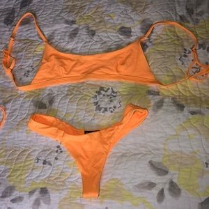Bright swimwear Bali top and bottom in yellow